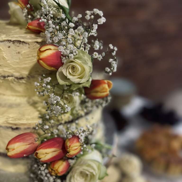 Wedding cake close up