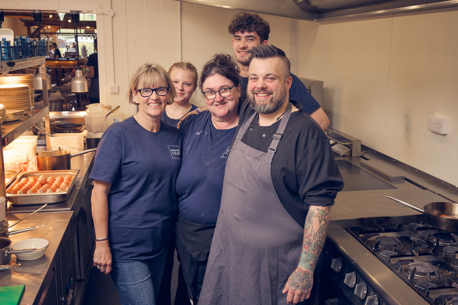 Kitchen team at newton court